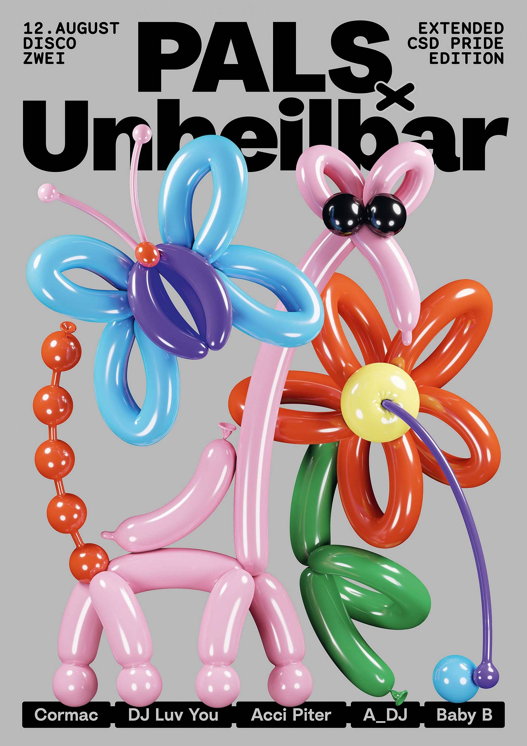 Poster for Pals X Unheilbar, CSD, w/ <a href=